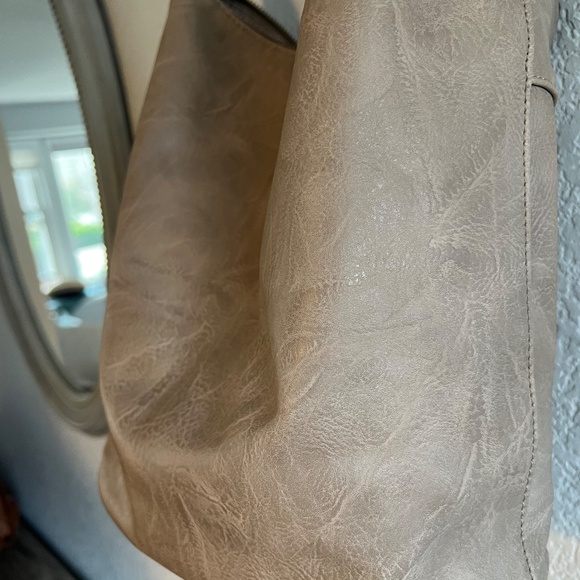 Joy Susan Grey Hobo Tote - Picture 13 of 14